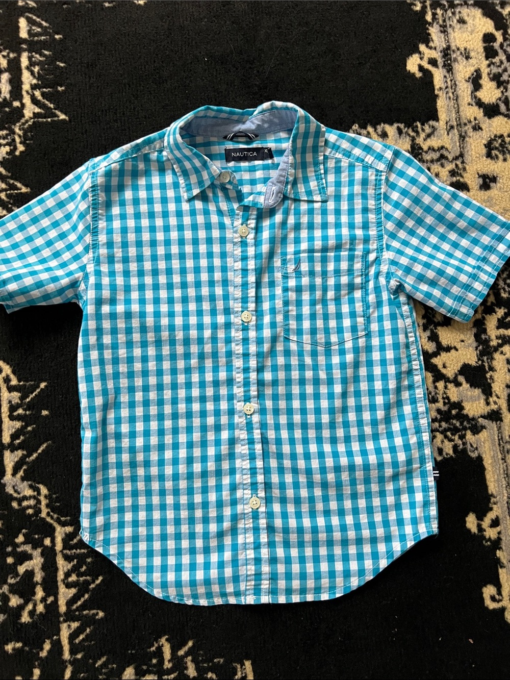 Boys Nautica woven top Size 7